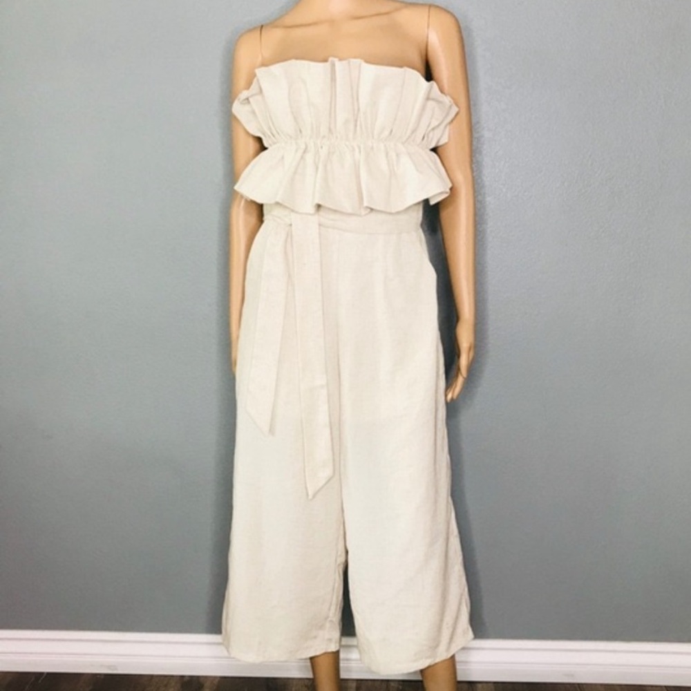 Strapless Ruffle Jumpsuit